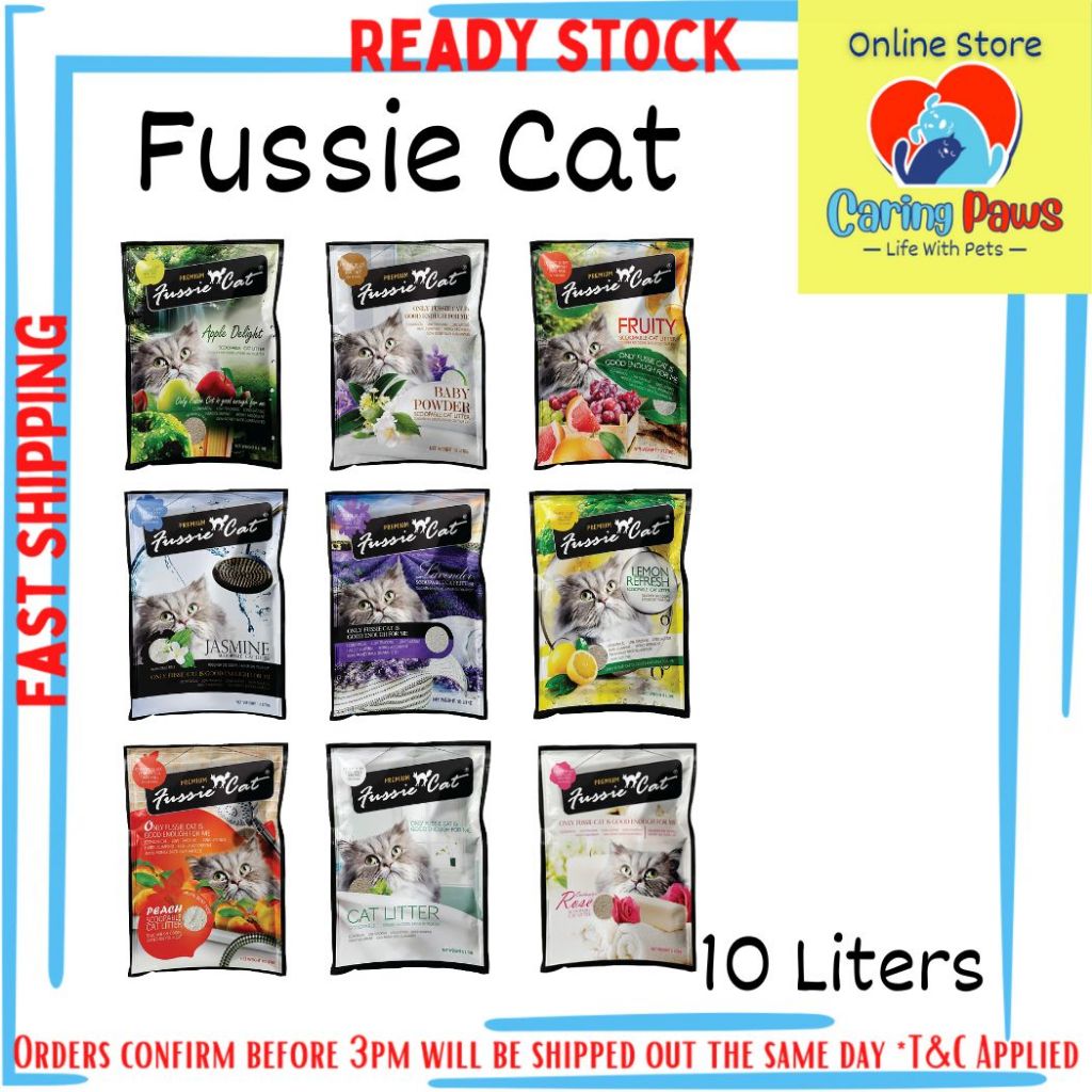 Fussie Cat Bentonite Cat Litter 10L Shopee Malaysia