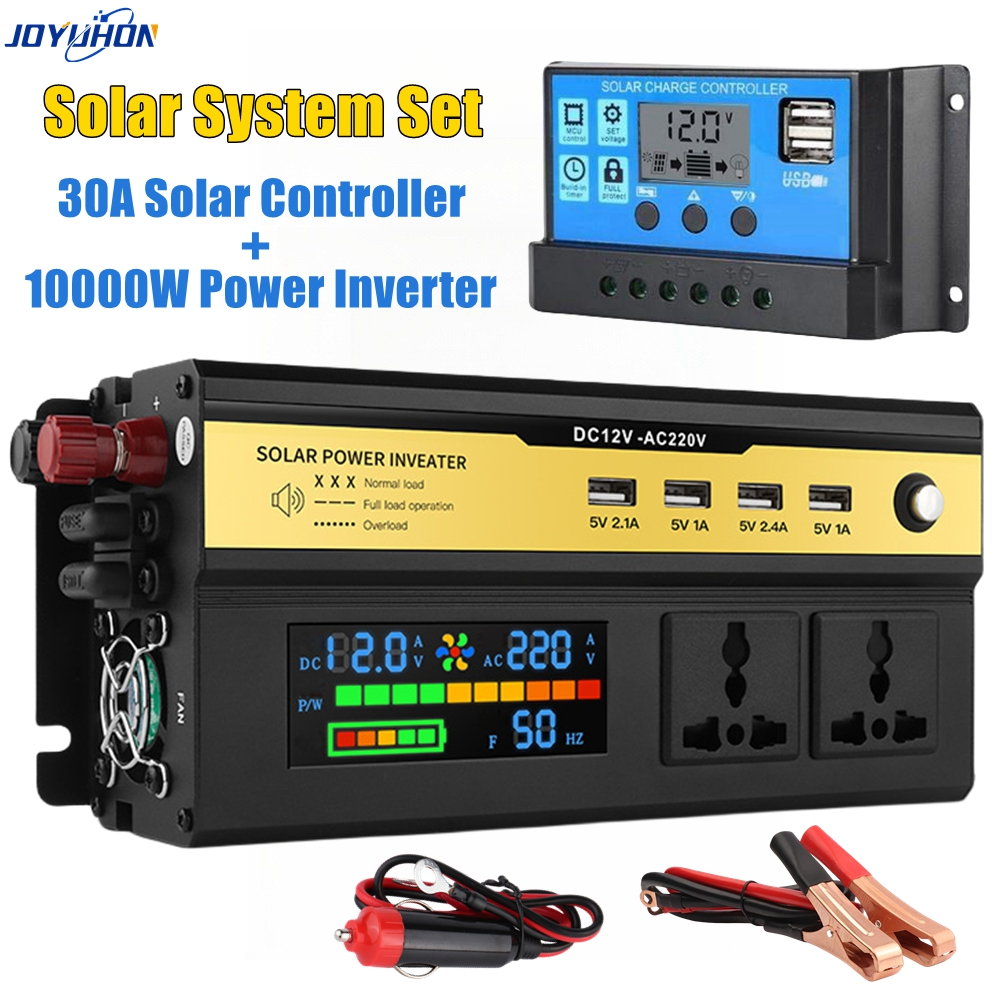 JOYUHON 6000W 12000W Car Power Inverter DC12V To AC 220V 30A Solar