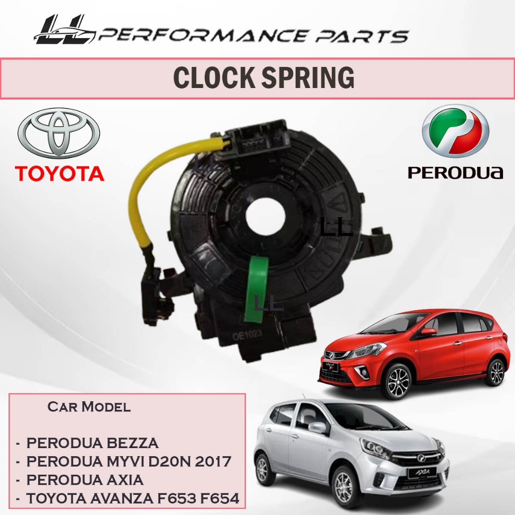 Perodua Bezza Myvi D20N 2017 Axia Toyota Avanza F653 F654 Spiral Cable