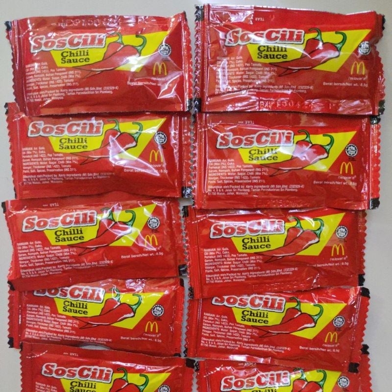 Clearance Stocks Chili Kechup Sauce Sachet Kimball Life Kfc Mcd Sos