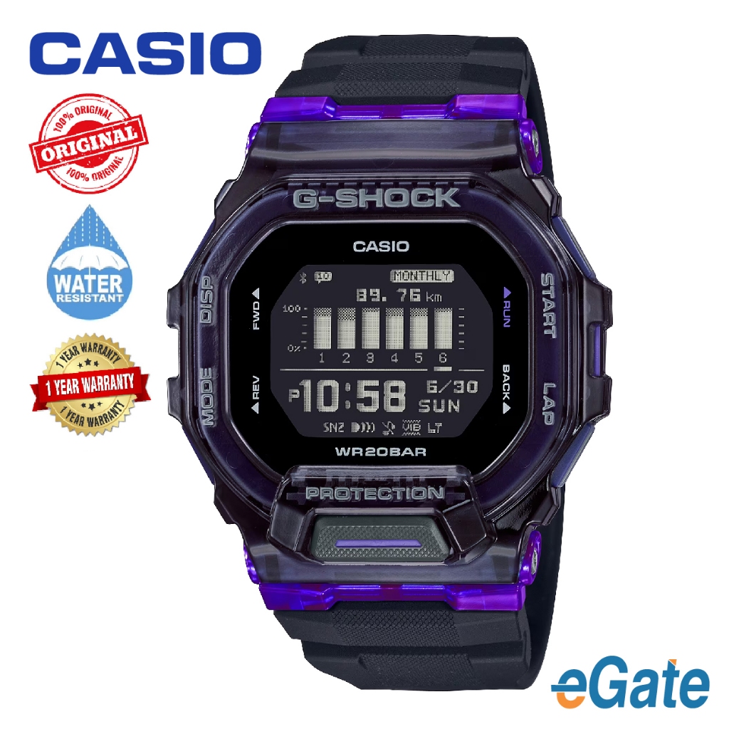 Casio G Shock G Squad Vital Bright Series GBD 200SM 1A6DR Black Resin