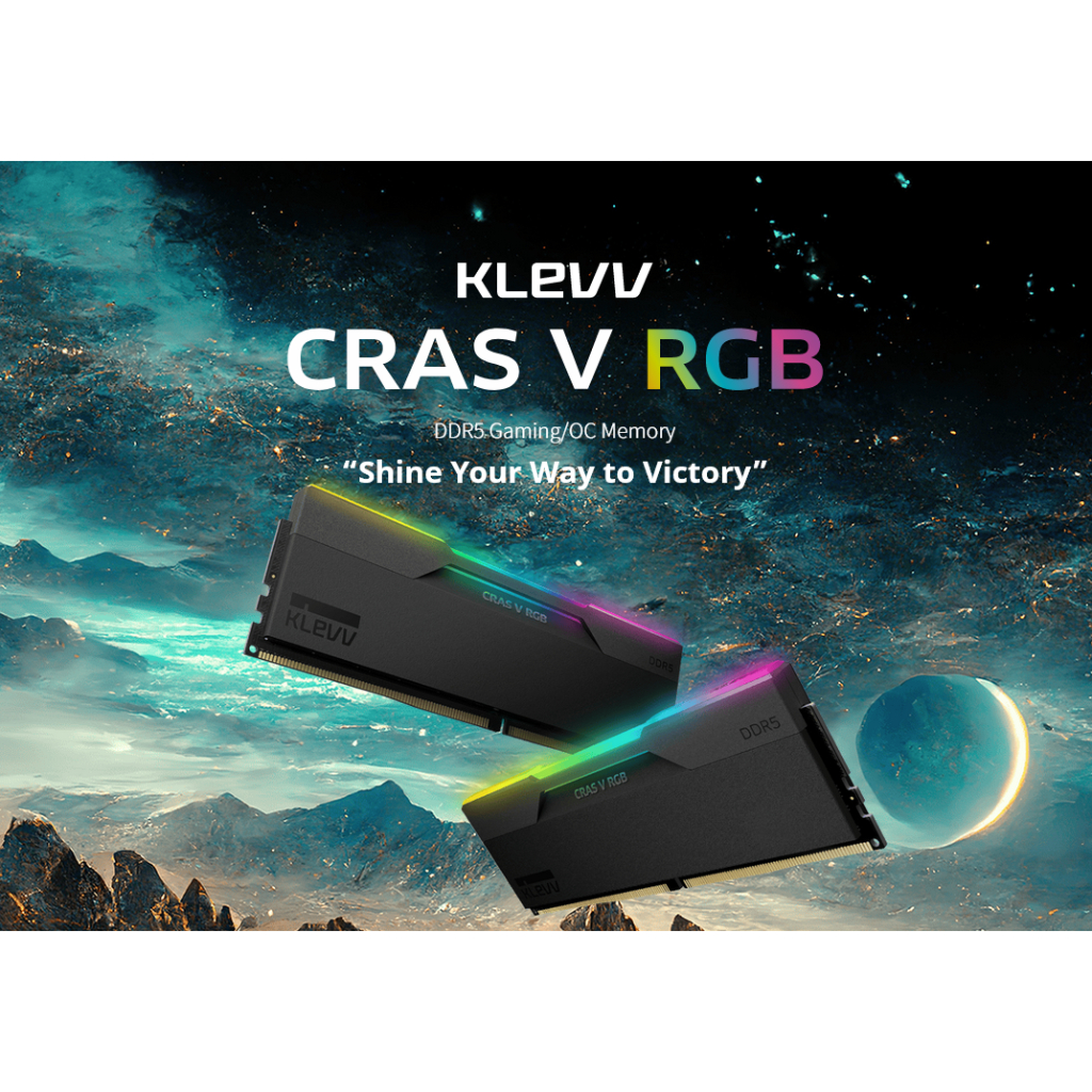 KLEVV CRAS V RGB ROG 32GB 2x16GB DDR5 Gaming RAM 6000Mhz 7200Mhz