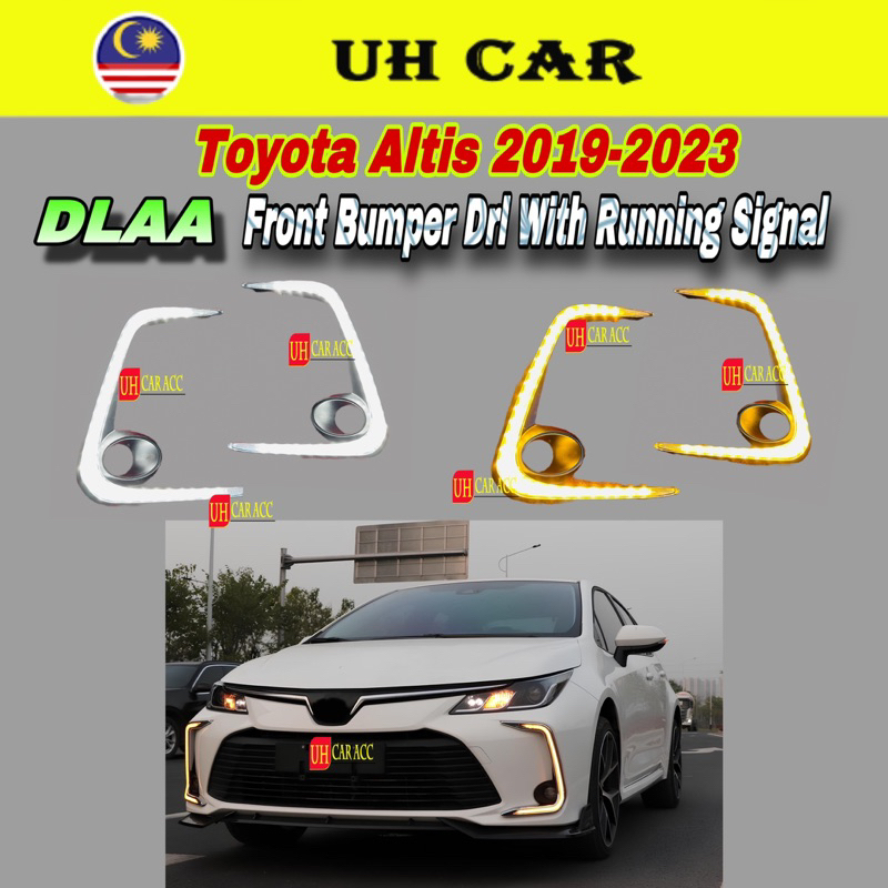 DLAA Toyota Corolla Altis 2019 Present Front Bumper Led Drl