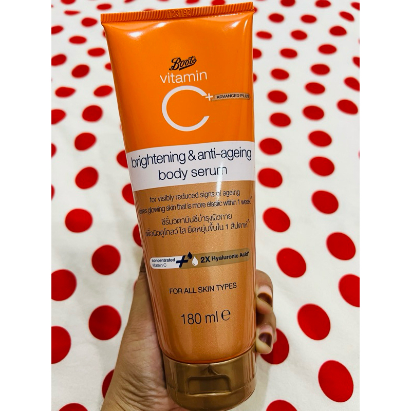 Boots Vitamin C Advanced Plus Brightening Anti Ageing Body Serum