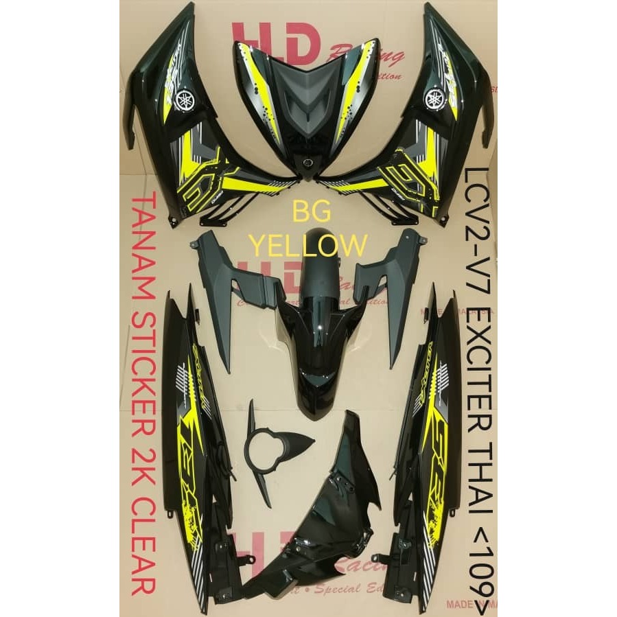 COVERSET YAMAHA LC 135 V2 V3 V4 V5 V6 V7 EXCITER THAI SIAP TAMPAL