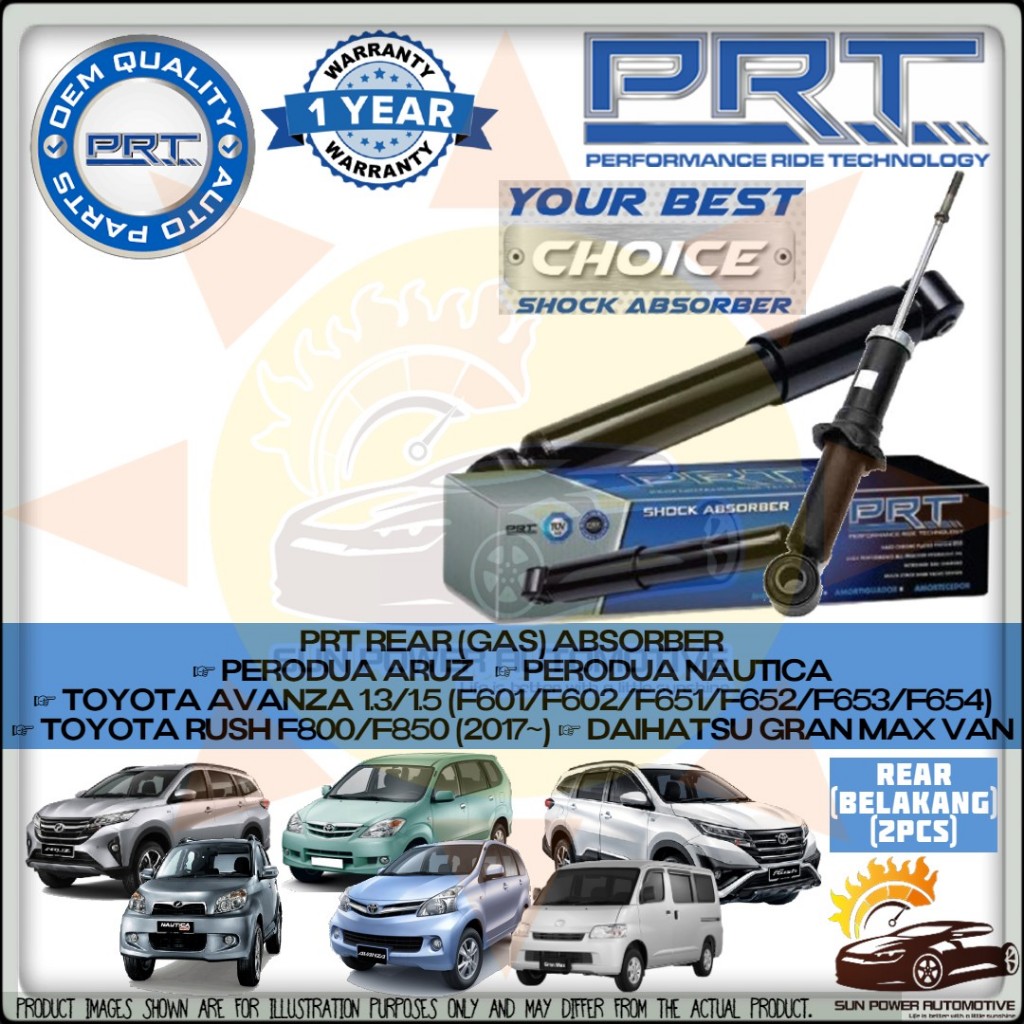 Prt Perodua Aruz Nautica Toyota Avanza Rush F F F Daihatsu