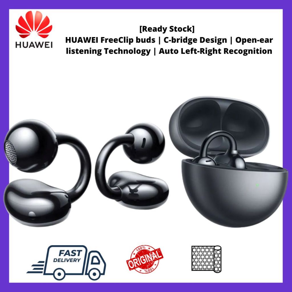 New HUAWEI FreeClip Buds C Bridge Design Open Ear Listening