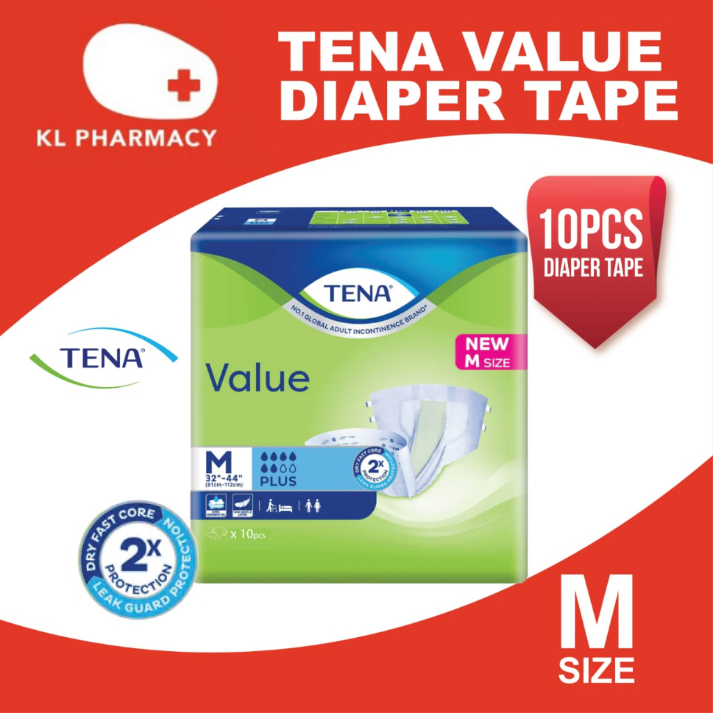 Rm Off Ready Stock Tena Value Adult Diaper Tape Value Pant M L