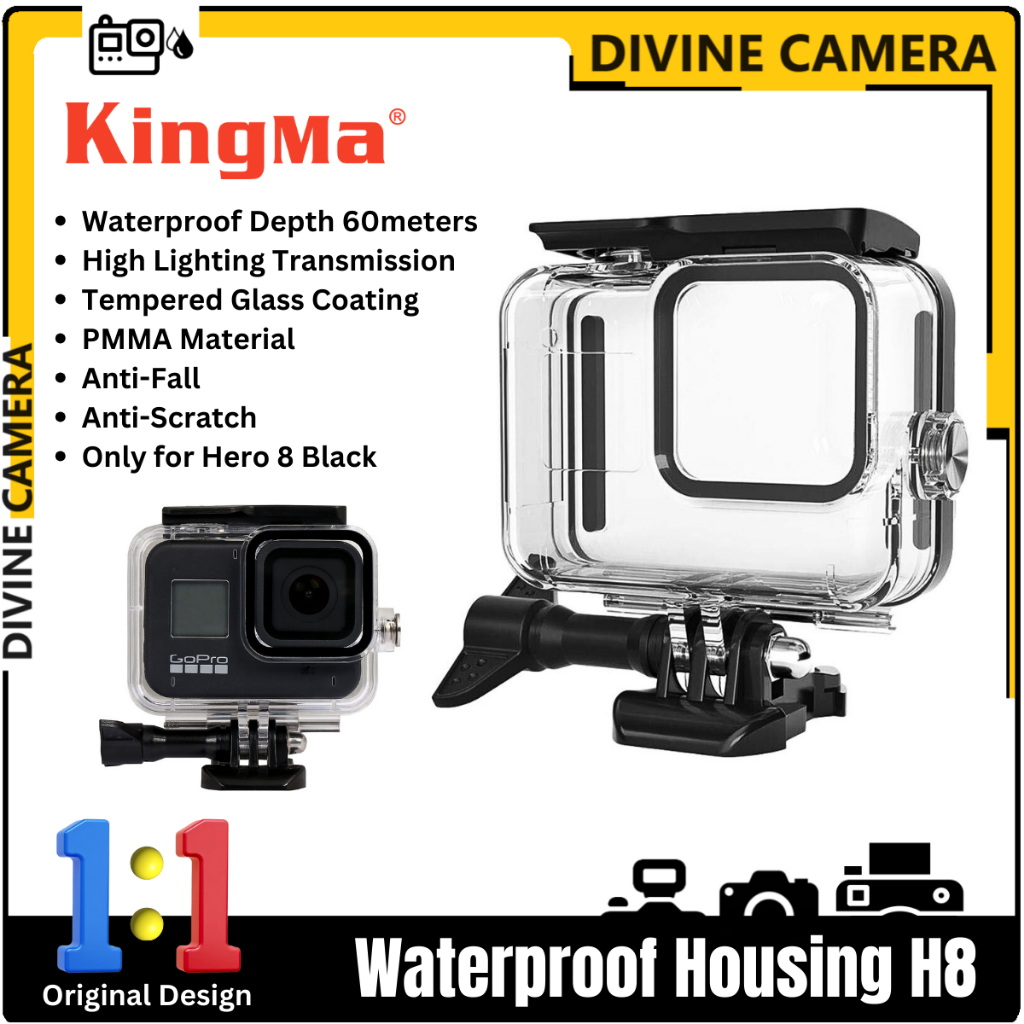 KingMa Waterproof Case Housing For GoPro Hero 8 Black Action Camera