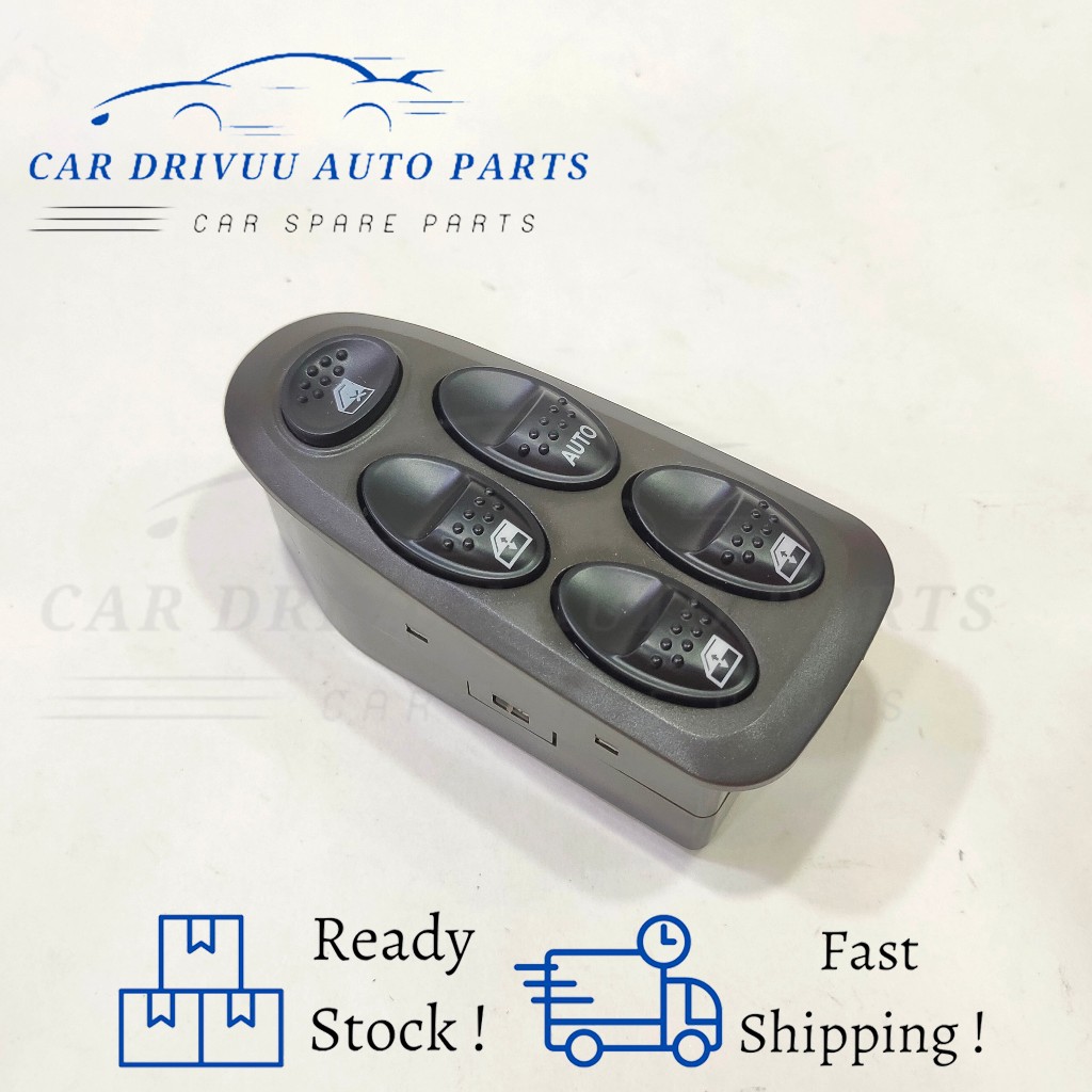 Proton Waja Power Window Switch Suis Tingkap Main Grey Shopee