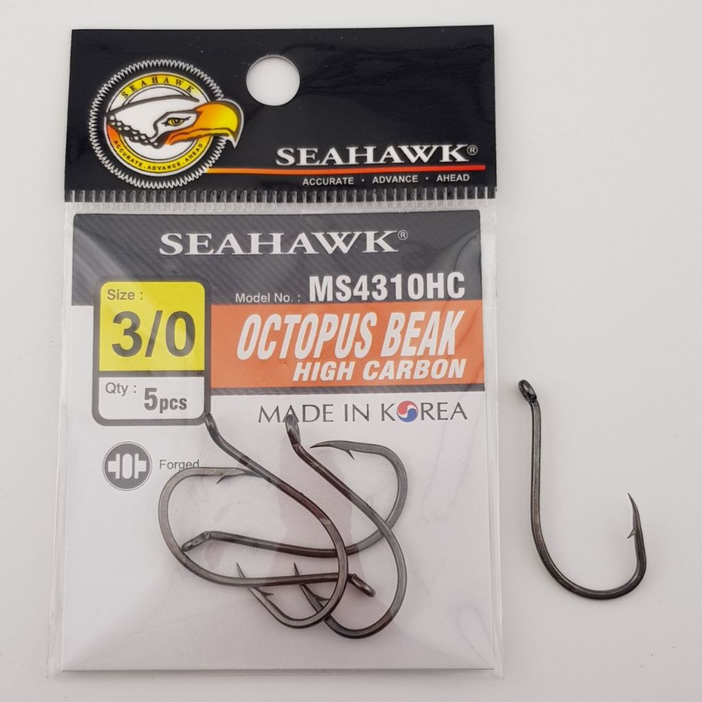 Size 2 3 0 Seahawk MS4310HC Octopus Beak High Carbon Fishing Hook