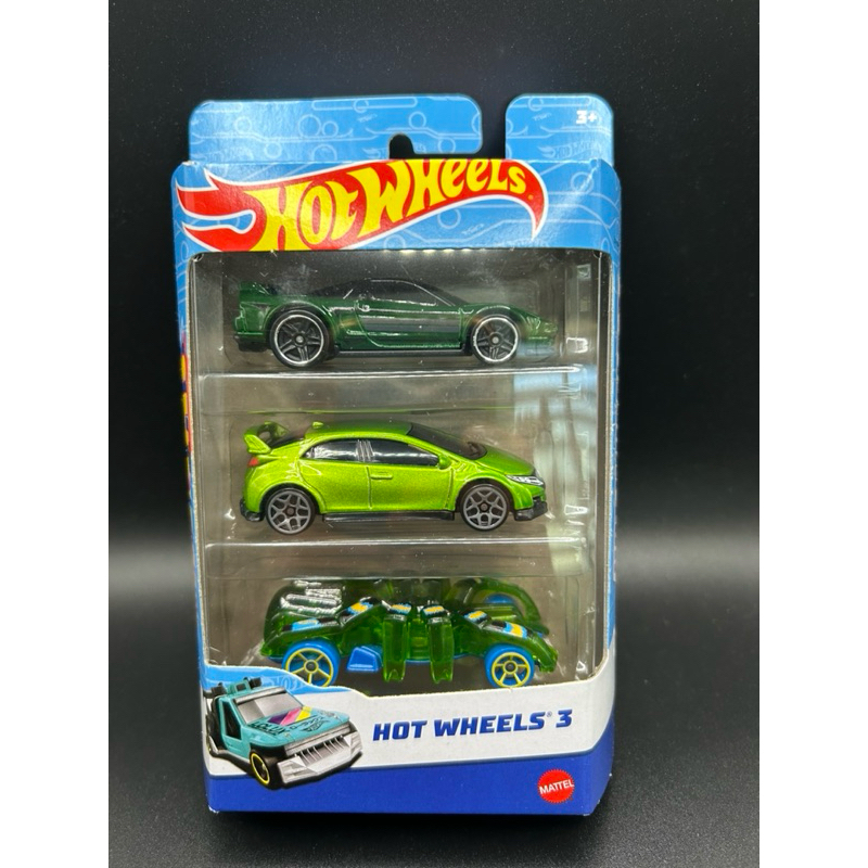 Hot Wheels 3 Packs 90 Acura NSX 16 Honda Civic Type R Speed Spider