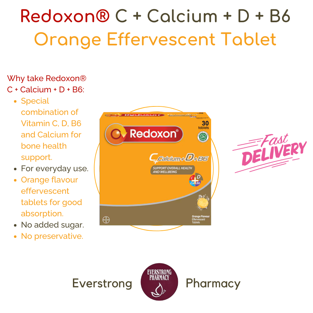 Redoxon C Calcium D B Orange Effervescent Tablet Exp