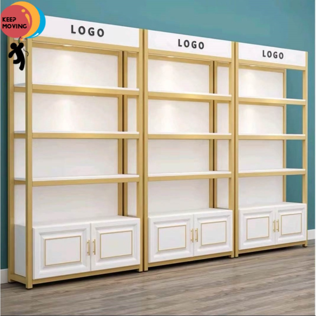 Display Rack Cabinet Kabinet Rak Paparan With Storage Cabinet Multi