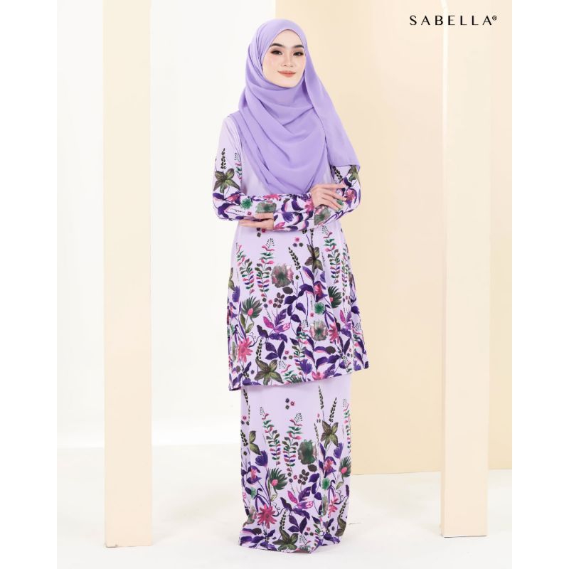 Sabella Kurung Printed Queeny Queen Ready Stock Baju Moden Ironless