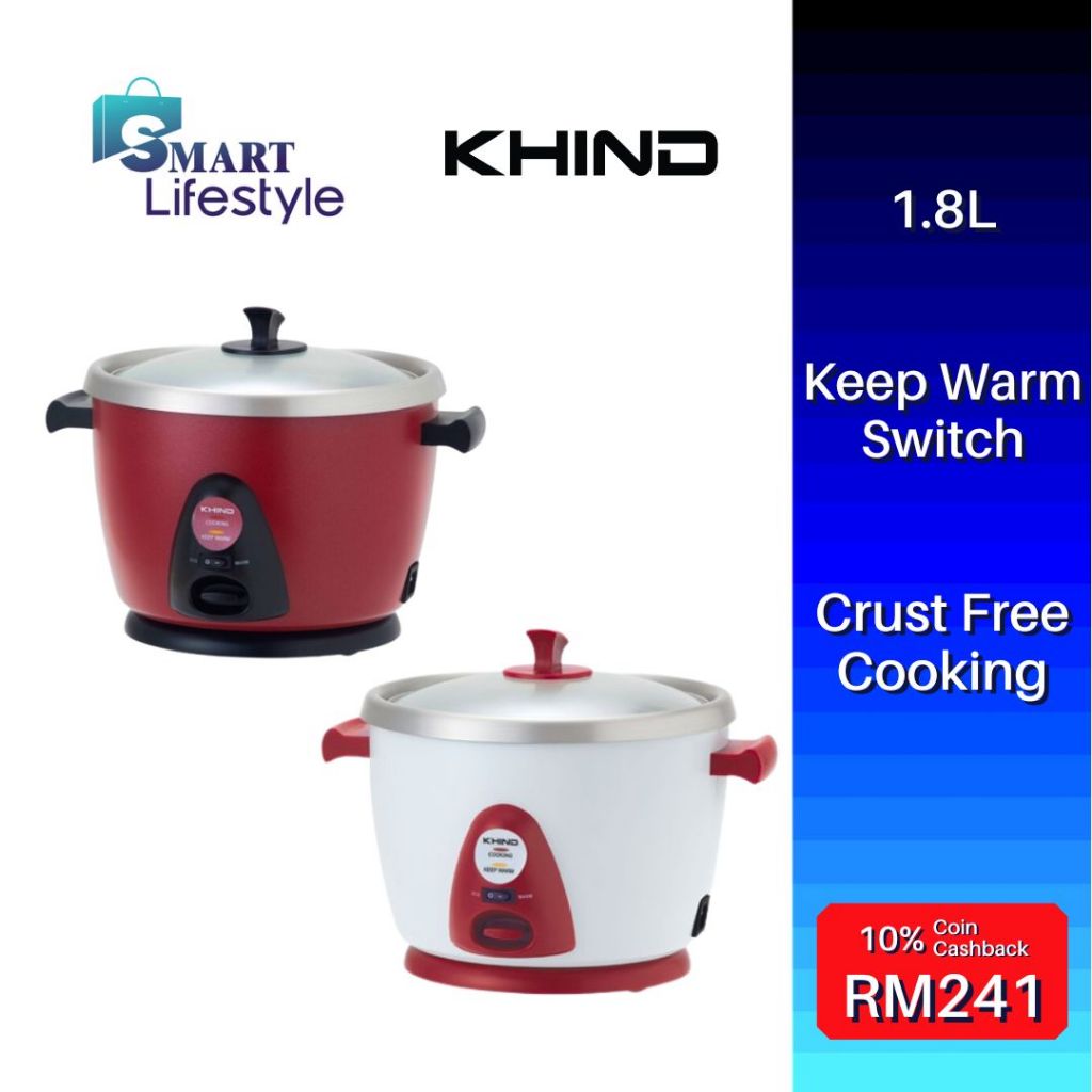 Khind Anshin Rice Cooker Random Colour L Rc M Anshin Fuzzy