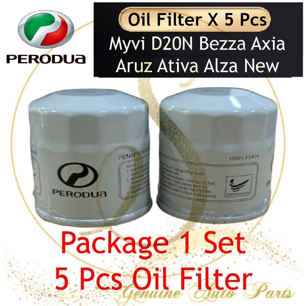 Original Perodua Oil Filter Pcs Bezza Axia Myvi New