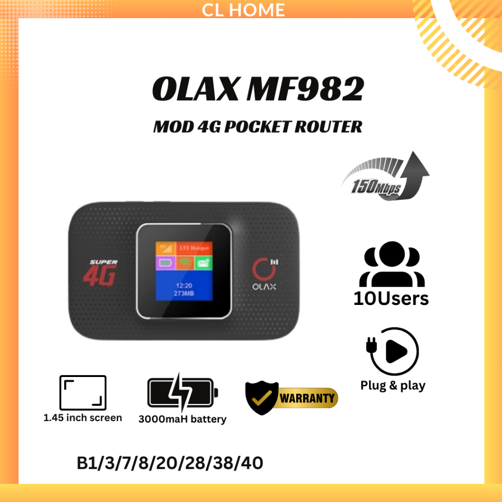 Olax Mf G Wireless Pocket Router With Mah Battery Shopee Malaysia