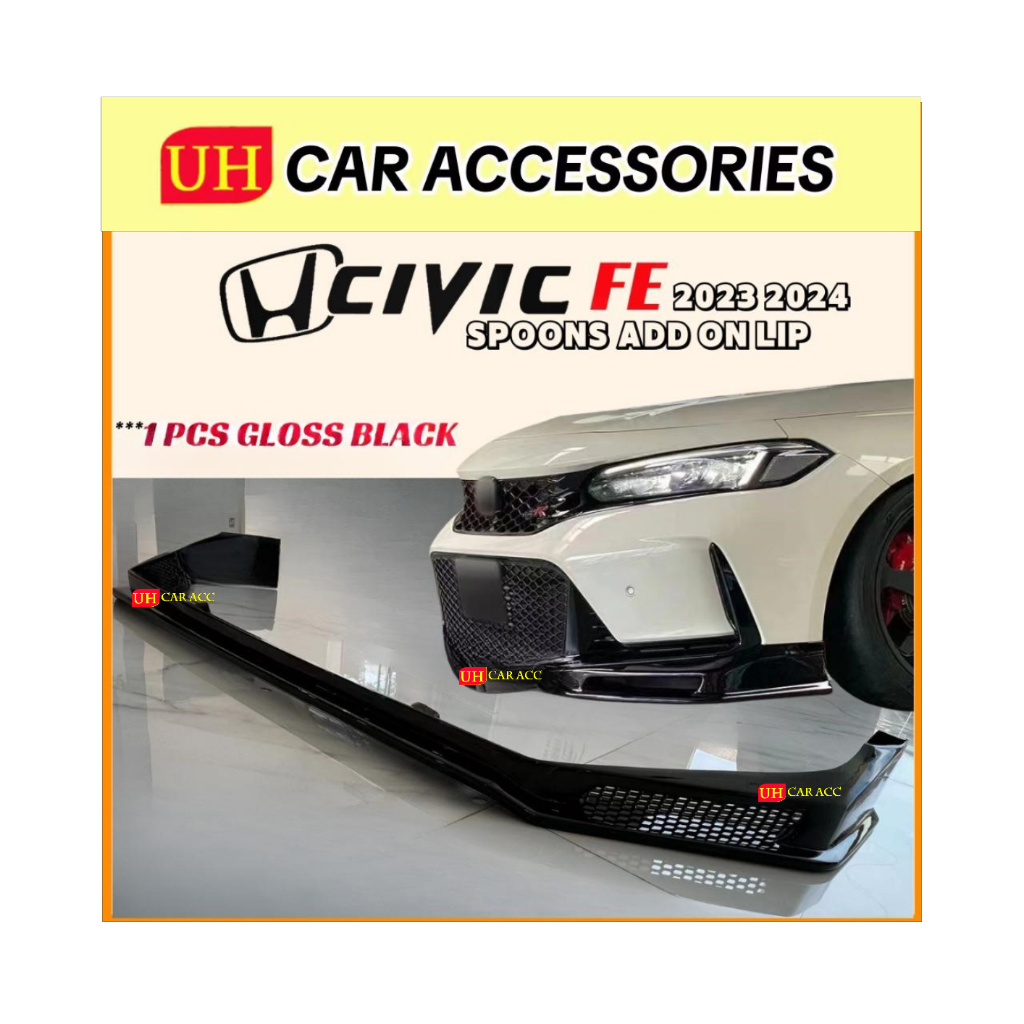 HONDA CIVIC FE 2022 2023 2024 SPOONS FRONT DIFFUSER LIP CIVIC FE LIPS