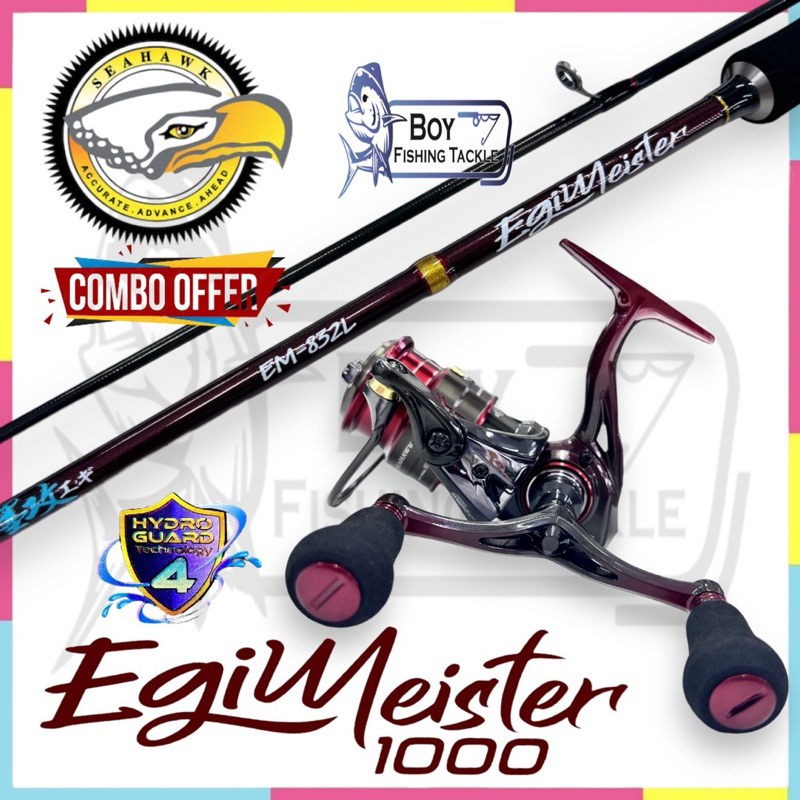 Seahawk Egi Meister Combo Set Eging Rod Set Eging Reel Eging Rod