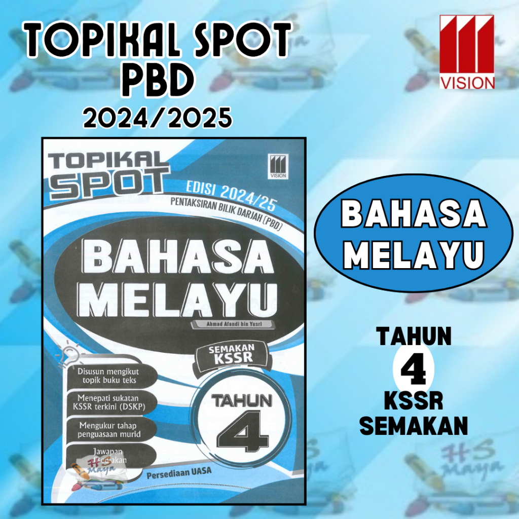 Buku Latihan Topikal Spot Pbd Uasa Bahasa Melayu Tahun Kssr Semakan