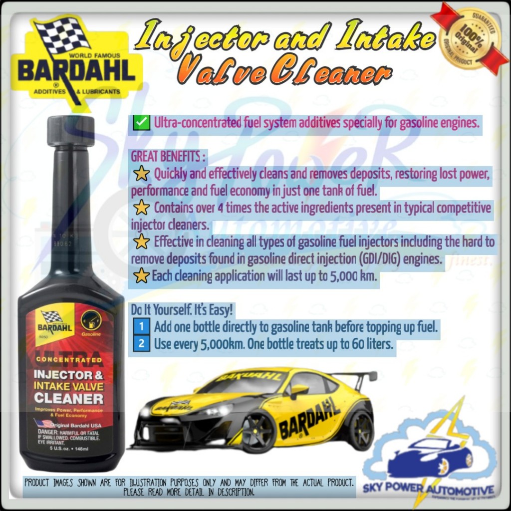 Bardahl Ultra Concentrated Injector And Intake Valve Cleaner Oz Ml