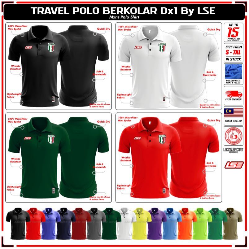 LSE X Kuching City FC Travel Jersey DX1 Football Futsall Polo