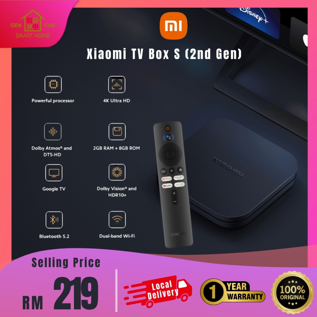 Xiaomi Tv Box S Nd Genaration K Ultra Hd Streaming Media Player