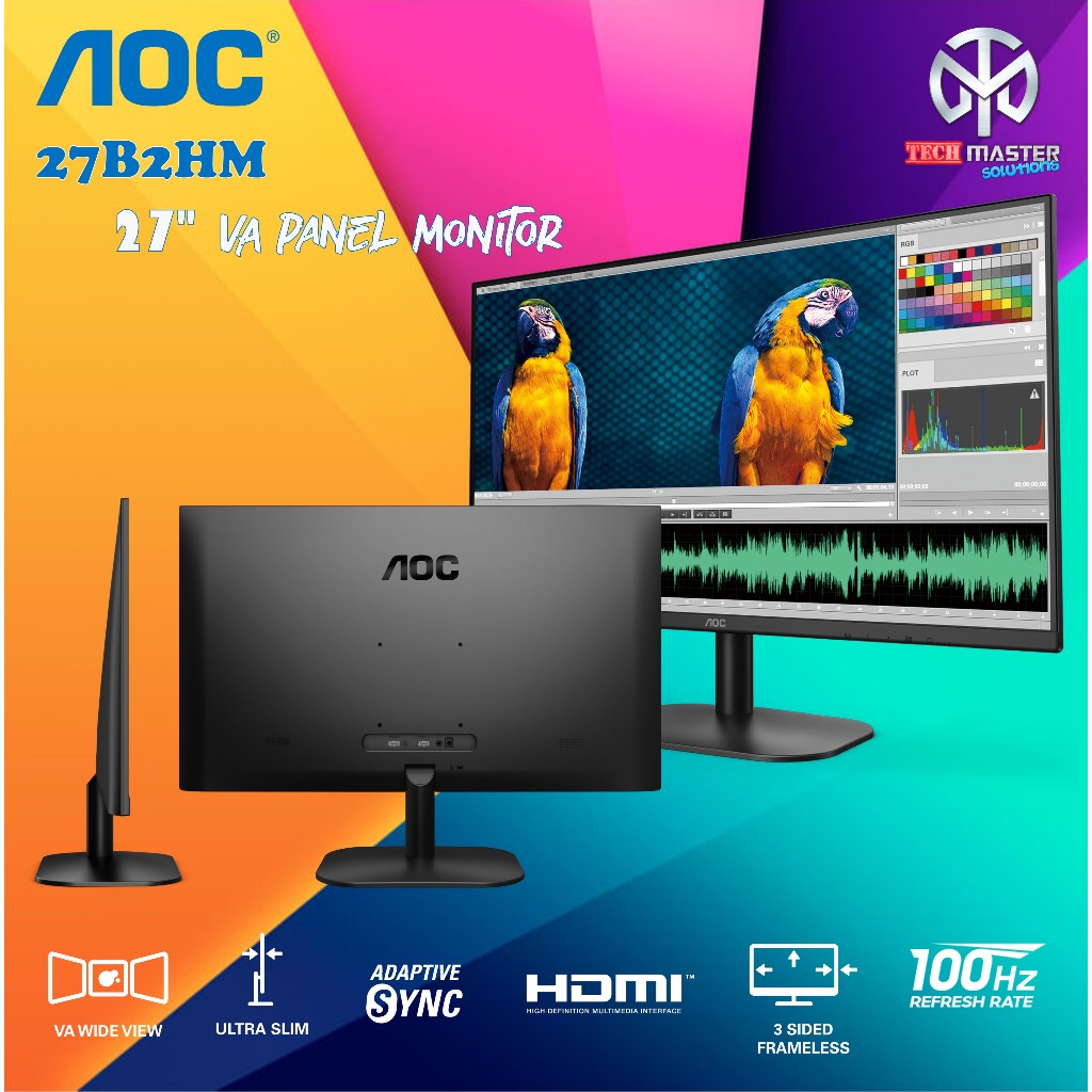 Aoc B Hm Va Panel Monitor Hz Va Fhd Monitor