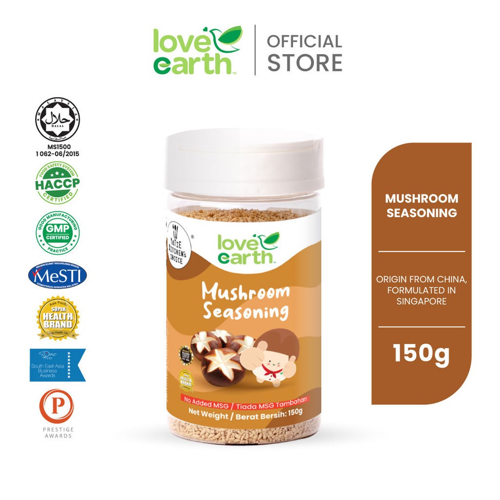 Love Earth Mushroom Seasoning 100 Natural 150g Shopee Malaysia