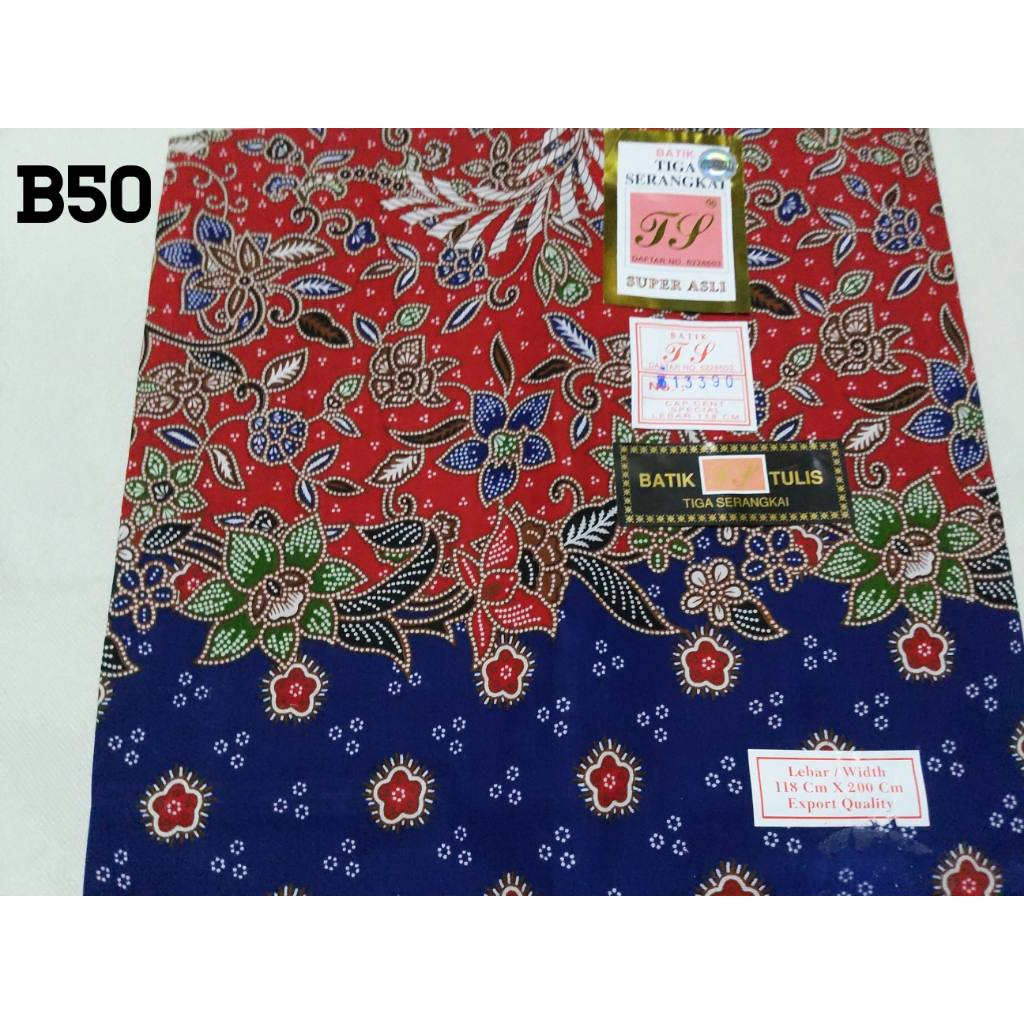 Kain Batik Tiga Serangkai Siap Jahit Super Asli Cotton Serap Air