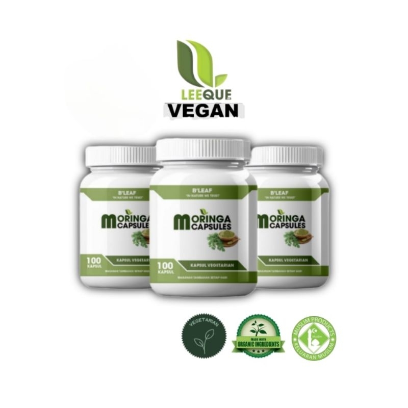 Vegetarian Moringa Capsules Capsules Kapsul Daun Kelor