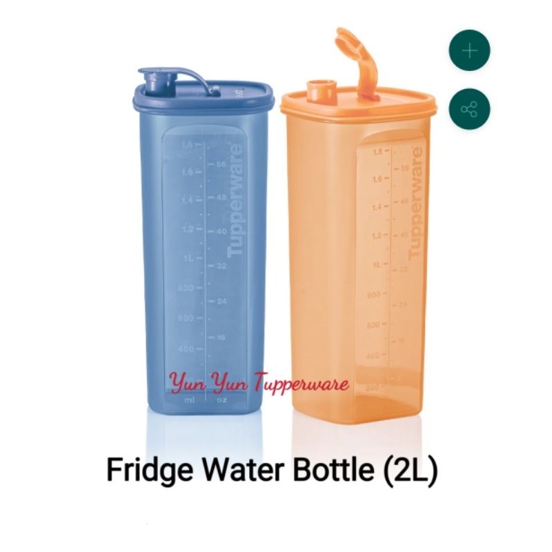 Tupperware Fridge Water Bottle L Blue Oren Shopee Malaysia