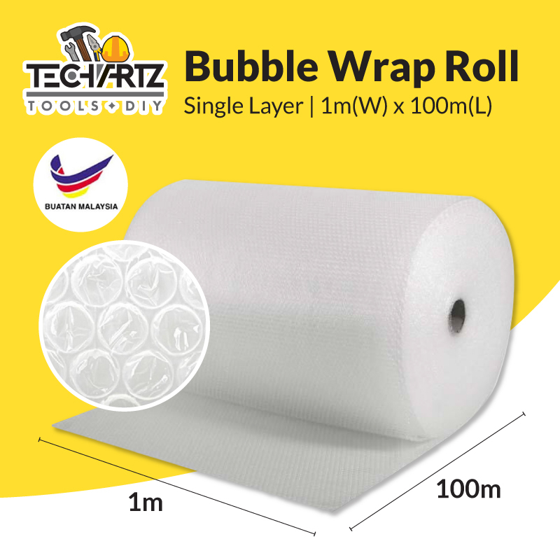 Single Layer Bubble Wrap Bubble Wrap Roll 1M X 100M Wrap Protection Air