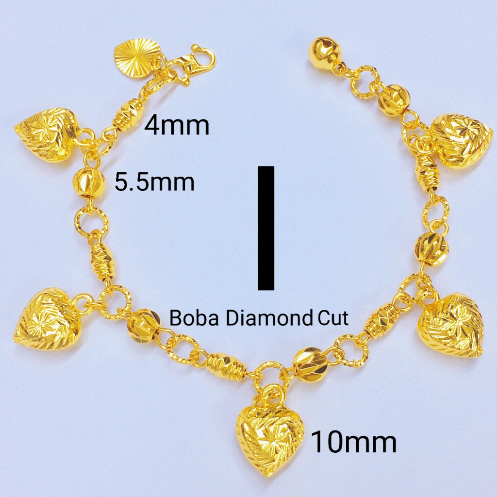 Ada Cop Bce Emas Bangkok Adult Bead Bracelet Rantai Gelang