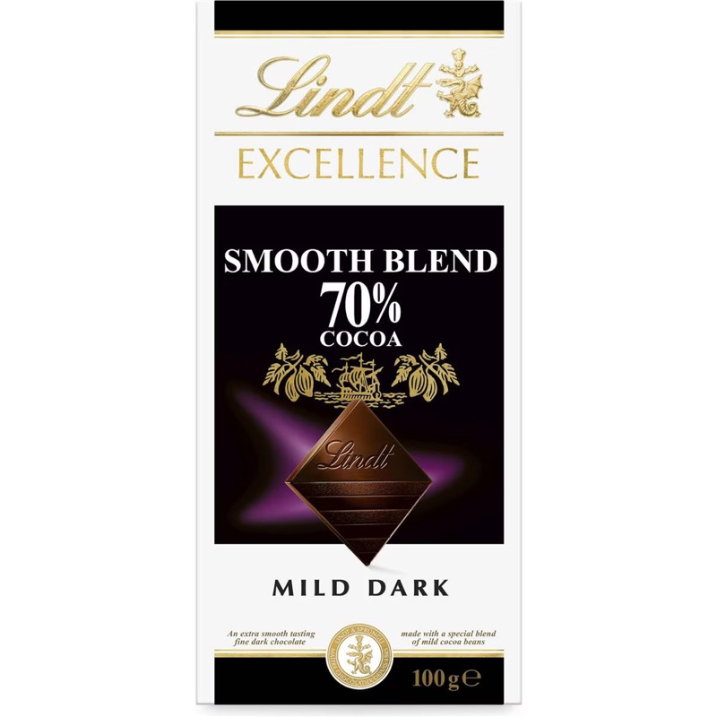 Lindt Excellence Dark Chocolate Smooth Blend Cocoa Block G