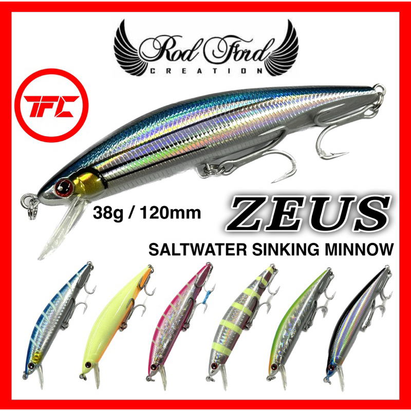 Rodford Zeus Saltwater Sinking Minnow Lure G Mm Pintail Tenggiri