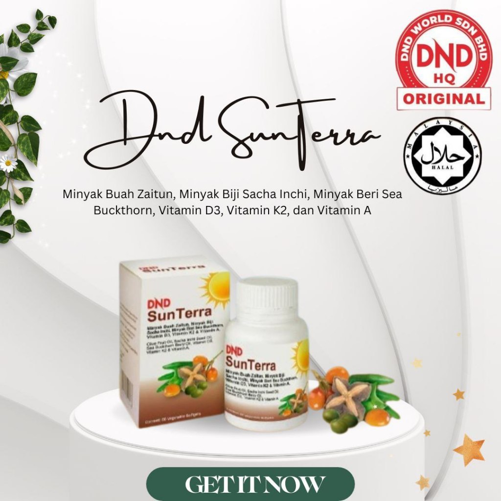 DND SunTerra Sacha Inchi Oil Vitamin D3K2 60 Softgel Shopee Malaysia