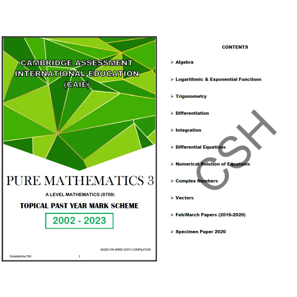 Cambridge A Level Topical Mathematics By Annie Goh P P S M