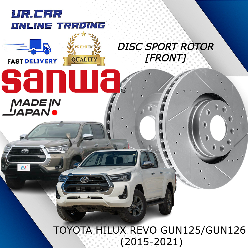 SANWA TOYOTA HILUX REVO GUN125 GUN126 2015 2021 FRONT DEPAN DISC