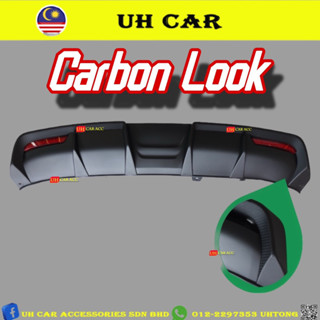 Honda City Gn Rs Facelift Diffuser Flrs Carbon Look Rear Bumper