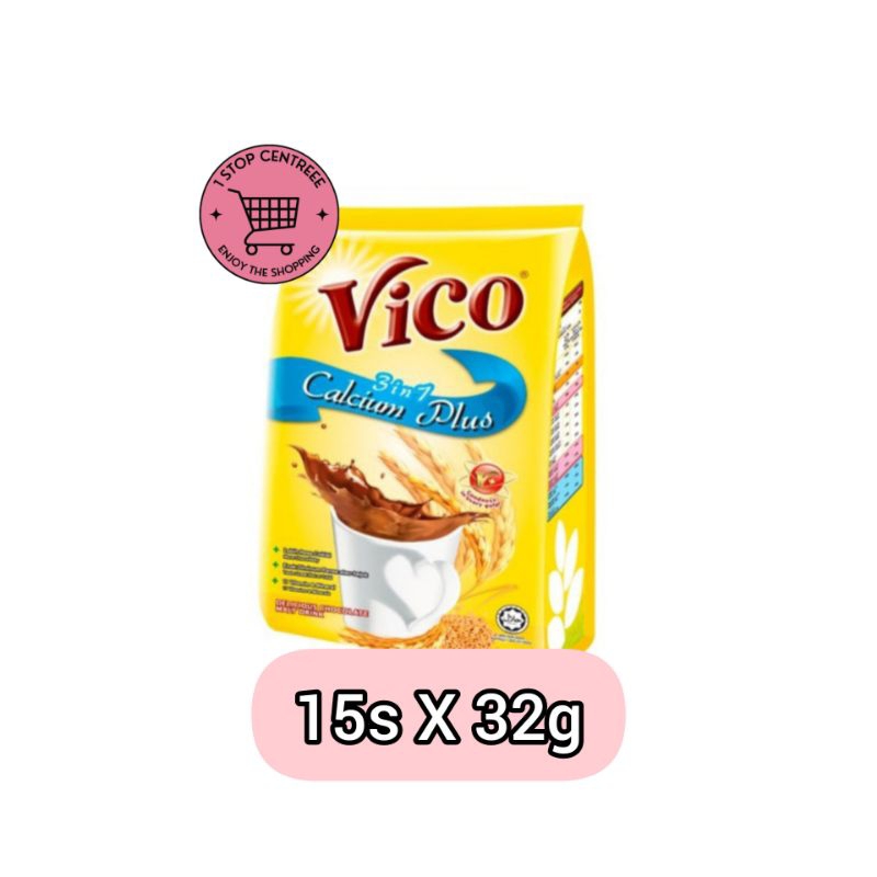 Vico 3 In 1 Calcium Plus 15s X 32g Shopee Malaysia