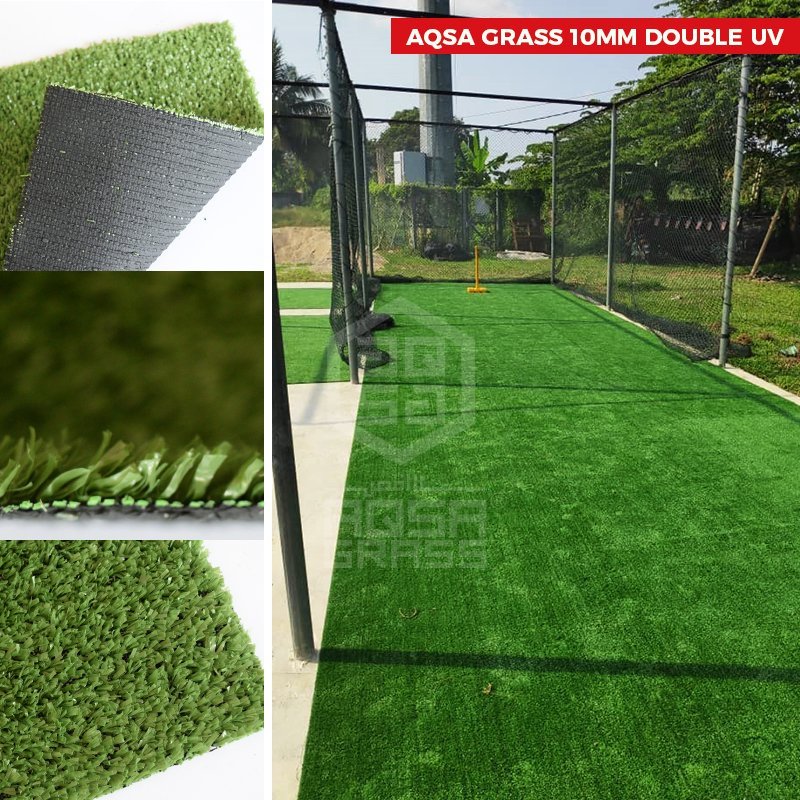 Aqsa Rumput Tiruan Grass Carpet Double UV 10mm 38mm Outdoor UV