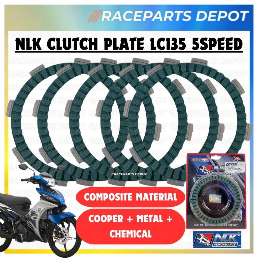 NLK Kevlar Clutch Plate LC135 5speed LC 135 5S Shopee Malaysia