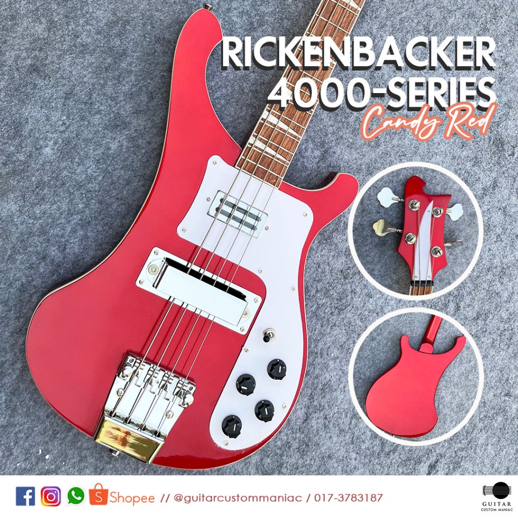 Pre Order Electric Guitar Custom Made Rickenbacker Series Bass