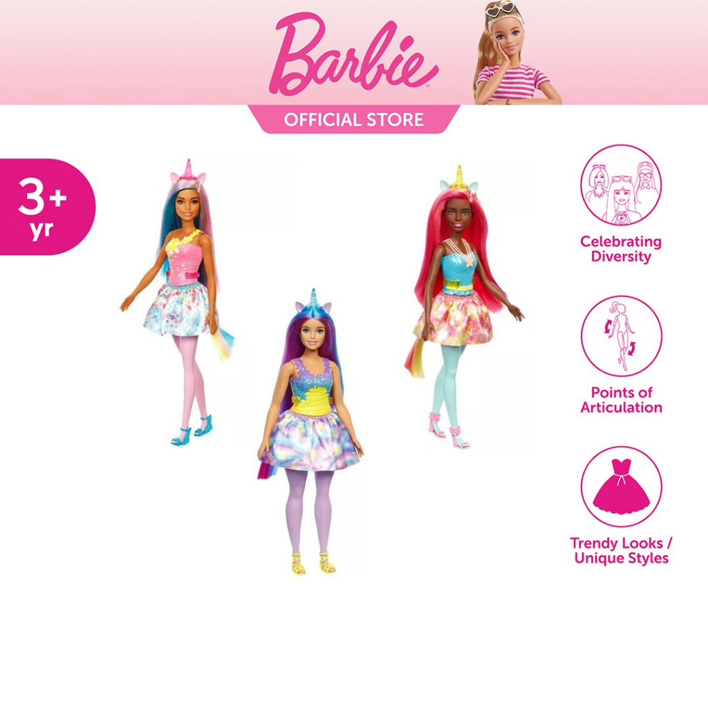 Barbie Dreamtopia Unicorn Doll HGR18 Shopee Malaysia