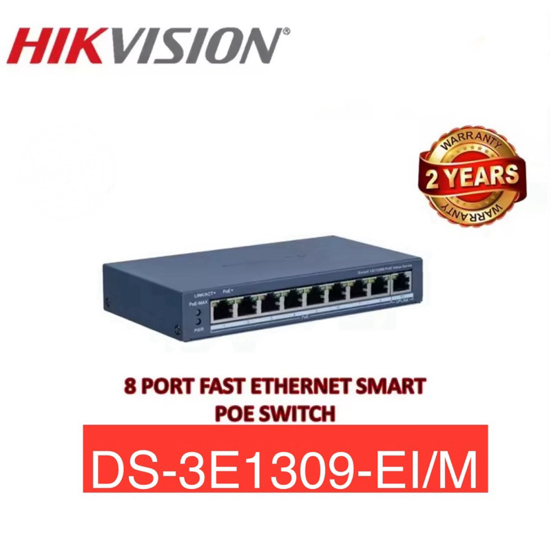 Hikvision Ds E P Ei M Port Fast Ethernet Smart Poe Switch