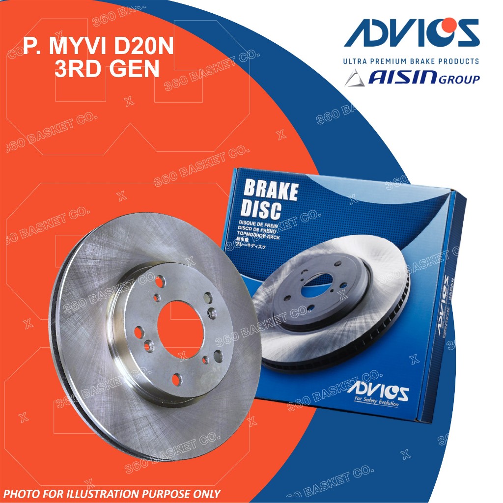 ADVICS BRAKE DISC ROTOR PERODUA MYVI D20N 3RD GEN Shopee Malaysia