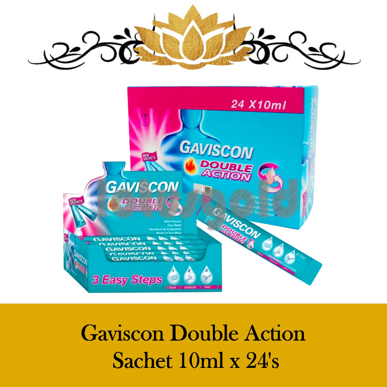 Gaviscon Double Action Sachet 10ml X 24 S Shopee Malaysia