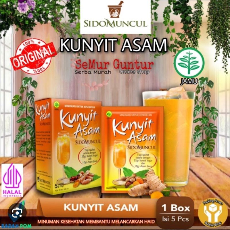 Sido Muncul Kunyit Asam Box Sachet Shopee Malaysia